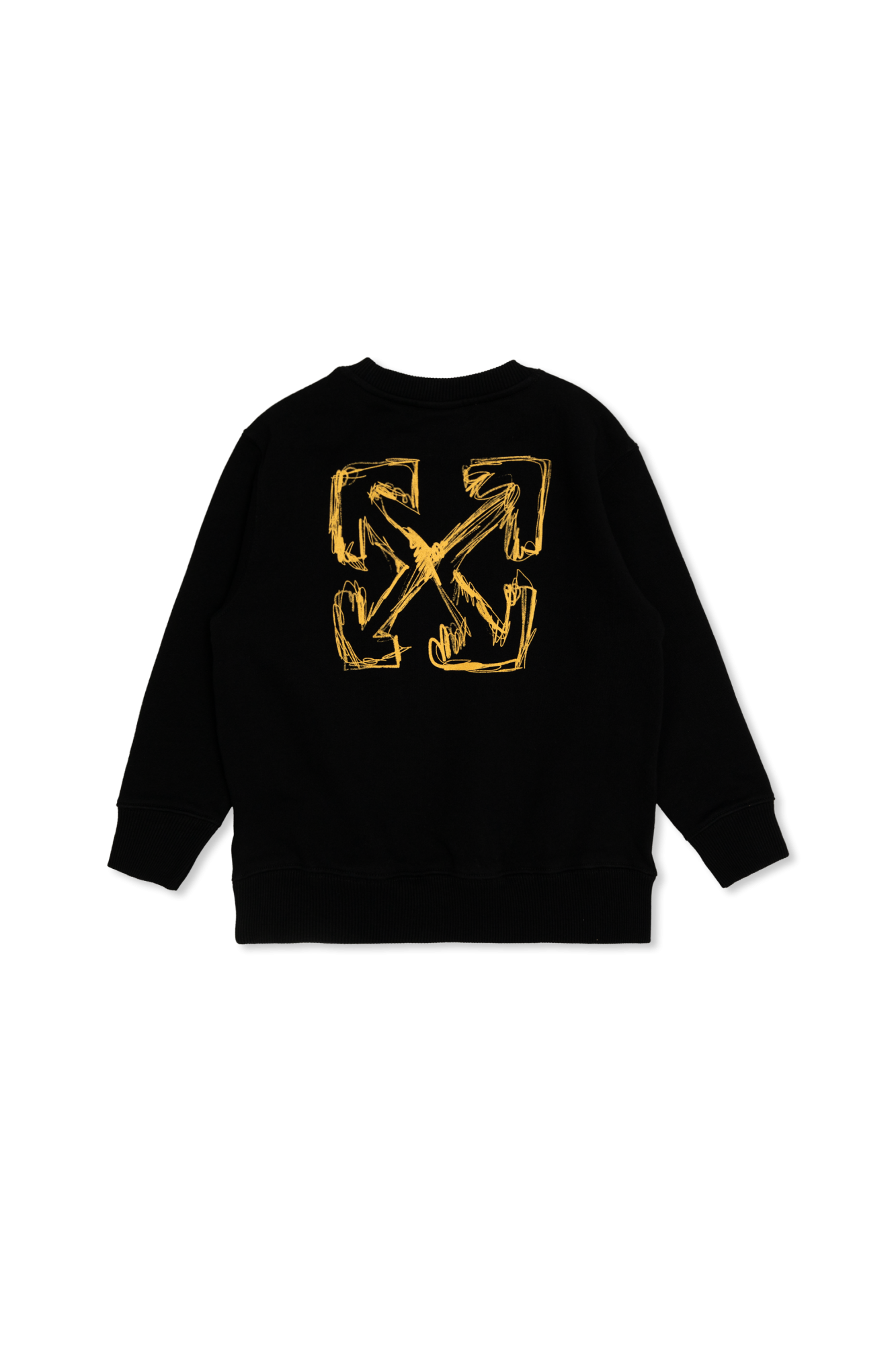 【Off-White】 Matte sweatshirt black off-white-logo-sweatshirt-